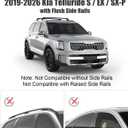 KINGGERI 330lb Lockable Roof Rack Cross Bars Compatible with Kia Telluride 2019-2026 EX S SX SX-Prestige, Heavy Duty Rooftop Aluminum Roof Rails Crossbars Cargo (Not for LX, X-Line or X-Pro)