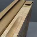 Wooden Butcher Block End Grain Cutting Board - 17x13x1.5in Reversible Multipurpose Chopping Board with Juice Groove, Cracker Holder & Inner Handles