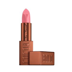 Too Faced Cocoa Bold Lipstick | Creamy, Nude Lipstick Shades with Demi-Matte Finish, 0.11 Ounce (01 Chocolate Strawberry (Light Pink Nude))