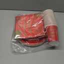 Valentine's Day Party Supplies Red Heart Love Disposable Paper Plates Napkins Cups plastic Tablecloth for Valentine's Day, Engagements, Anniversary, Birthday Party Serve 25