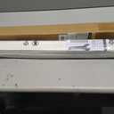 No Tools No Drill Cordless Roman Shades for Indoor Windows 100% Blackout, for Window Size 30" W 48" H White