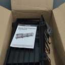 POKIPO Large Power Tool Organizer Wall Mount,4 Layers Heavy Duty Metal Loads 400lbs,Power Tool Shelf Battery Storage with 8 Cordless Drill Holder,Utility Racks for Garage Workshop (Black)