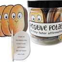 Positive Potato Jar Emotional Support Affirmation Cards 60PCS Funny Gifts Accessories Kind Notes Dietitian Gift Women Motivational Thoughtfulls Pickles Affirmation Words Bottle Just Because Messages