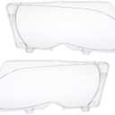 X AUTOHAUX 1 Pair Left Right Car Front Headlight Headlamp Lens Cover PC Shell for BMW 4 Door 63126924045 63126924046