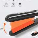 Mini Flat Iron, Ceramic Tourmaline Small Hair Straightener for Short Hair/Bangs, Dual Voltage Travel Hair Straightener, Portable Mini Straightener with Storage Pouch(Black)