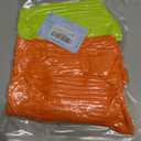 Women's Neon Scrunch Crew Socks 80s 90s Retro 3-Pack Cotton Stacked Boot Calf Cozy Ribbed Slouchy Socks Size 5-10 (2-neon Orange/1-neon Green)