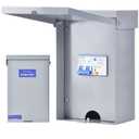 Spa Panel, 50 Amp GFCI Breaker Box, Enlarged IP65 Waterproof Enclosure for Easy Wiring, Galvanized Steel, for Indoor/Outdoor Use, 3-Wire (1 Hot,1 Neutral,1 Ground)