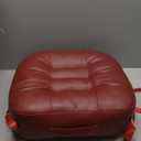 YOUFI Leather Seat Cushion Extra-Thick Booster for Office Chair to Rise Height - Full Filling for Support - with Breathable Cover, Handle and Buckle - Relieves Back Pain  18"x16"x6" (Red)