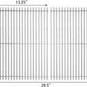 Uniflasy 18.75" Cooking Grate for Weber Genesis II 300 Genesis II LX 300 Series Gas Grills, Genesis ll LX E-340/S-340, Genesis ll S-310, Genesis ll 310/335 304 Stainless Steel Grates for Weber 66095