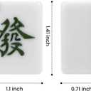 Mahjong Tile Set, 146pcs Chinese Mahjong Set Quality Mah Jong Tiles with Exquisite Storage Box Easy to Carry, Instructions Include Mah Jongg Sets for Family & Friends Gatherings