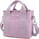 IwIeIaIrI Small Tote Bag for Women,Canvas Mini Tote Bags with Zipper and Multi Pockets,Kids,Girls,Friends Gift 2026