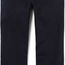 The Children's Place Boys Stretch Relaxed Straight Chino Pants (New Navy), Size: 12 Husky