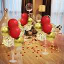 ZJDHPTY Red and Gold Party Decorations,4 Set Balloon Stand with Pump and Red Gold Balloons for 49ers Party Birthday Lunar New Year Christmas Valentine Wedding Graduation Prom Party Supplies