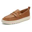 PARTY Loafers for Women, Comfortable Women's Loafers, Casual Dress and Work Slip-Ons, Camel, 8A