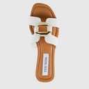 SM New York COMPOSURE Metal Accent Flat Sandals 11