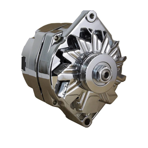 A-Team 110A Chrome Street Rod Gm High Output Alternator A1001C