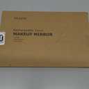 Travel Makeup Mirror, Rechargeable Portable Mirror with Lights, 3 Color Lighting, 7.5 inch Ultra Thin and Lightweight LED Folding Vanity Mirror