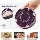 Ceramic Slow Feeder Dog Bowl - Feeding Dish for Fast Eaters - Maze Dog Bowl to Slow Down Eating - Ideal Food Control Dish for Small Breeds - 0.8 Cups (80g) - 6.3 Inch - Pink