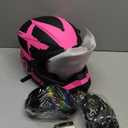 Motocross Helmet,Youth Adult ATV Dirt Bike Motorcycle Helmet,BMX 4-Wheeler Off-Road Mountain Bike Helmet,DOT Certified,W/Gloves Goggles Mask 4-Piece Set (X Pink, Small)