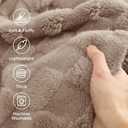 Bedsure GentleSoft Full Size Blankets for Bed Light Brown - Super Soft Cozy Fleece Blanket for Kids Girls, Large Fuzzy Throws for Bedroom Decor, 84x90 Inches