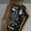 Tallew 8 Pcs Silver 4 Wheel Silent Trolley Assembly Rollers for Use with 1-5/8" Wide and All 1-5/8" or Taller Strut Channels with M10 Bolt