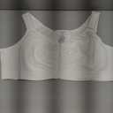 BRABIC Zip Front Closure Everyday Bra for Women Post Surgery Compression Support with Adjustable Straps Wirefree (White, 3XL)