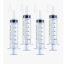 4 Pack 60mL Large Syringe for Liquid with Tip Cap, Plastic Liquid Syringes Individually Sterile Sealed
