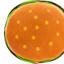 Hamburger Plush Pillow Funny Hamburger Bread Stuffed Pillow Soft Food Plushie Throw Pillow Stuffed Animal Toy for Kids Adults Gift Home Decor. (Hamburg, 12")