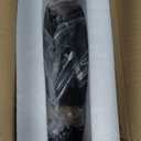 Farmhouse Ceiling Light, 2-Light Round Flush Mount Ceiling Light with Wood and Metal Frame, Black Rustic Light Fixture for Hallway, Entryway, Bedroom, Kitchen