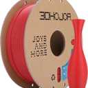 Matte PLA Filament 1.75mm, Upgrade 1kg Cardboard Spool PLA Filament 1.75 PLA 3D Printing Filament, Print with Most 3D Printers 3D Filament-Fire Engine red