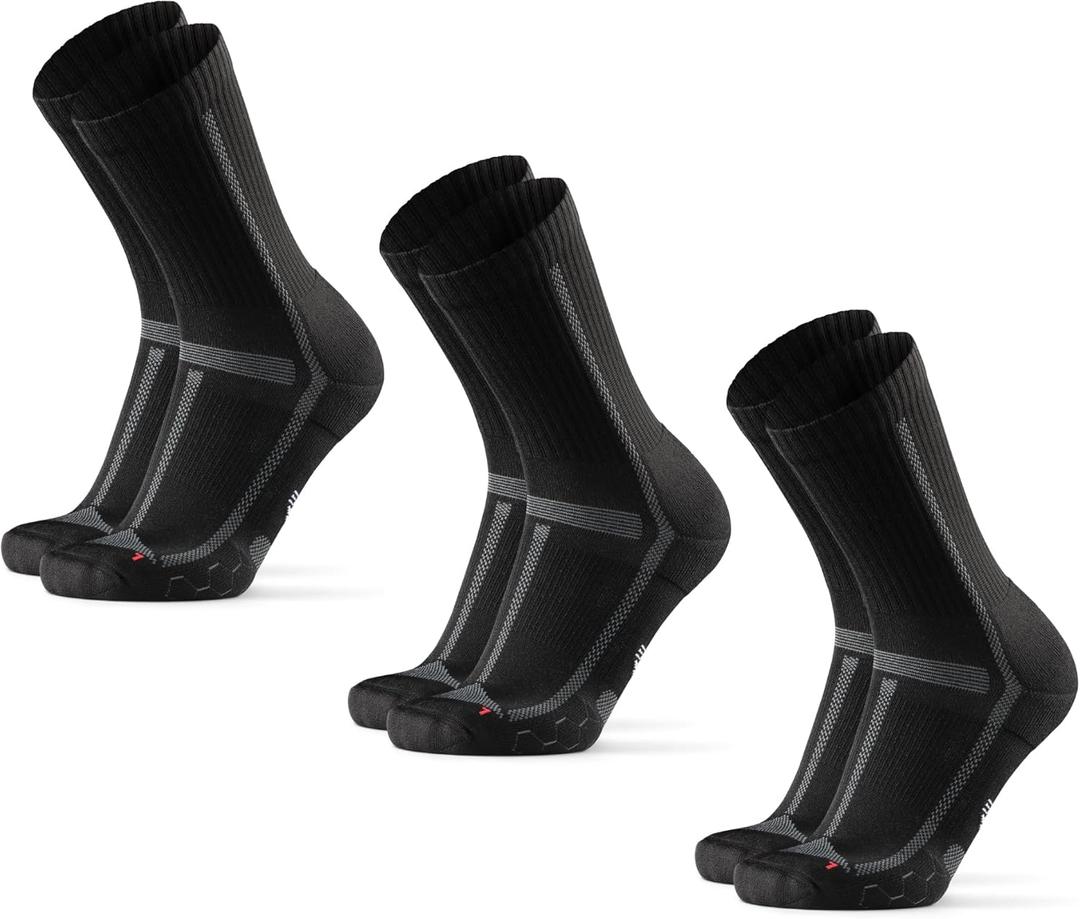 DANISH ENDURANCE Ultra-Comfort Crew Running Socks, Performance Socks, Men & Women - 3 or 5 Pack