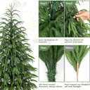 Artificial Norfolk Pine Tree, 4 ft Realistic Christmas Tree, Fake Potted Plants for Front Porch Outdoor Indoor Garden Christmas Decor