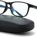 Anti Blue Light Glasses Men, Mens Blue Light Glasses With UV400 Protection, Fake Glasses For Computer Eye Strain (Black)