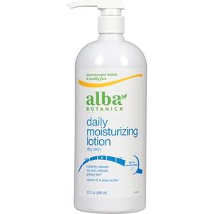 Alba Botanica Hydrating Moisturizing Lotion for Dry Skin with Vitamin E and Shea Butter, 32 Oz