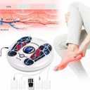 OSITO EMS Foot Massager for Neuropathy, HSA Foot Circulation Stimulator, FSA Massager for Circulation and Pain Relief, 25 Modes 99 Intensities, Ideal for Women/Men,4 TENS Unit Muscle Stimulator Pads