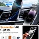 2 x PinLiSheng Anti-Yellowing Magnetic for iPhone 17 Pro Max Case with 1 Screen Protector [Mil-Grade Drop Protection] [Compatible with Magsafe] Shockproof Slim Transparent Protective Phone Case, Clear