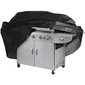 BBQ Grill Cover, 75 Inch Waterproof Burner Gas Grill Cover, Patio Barbecue Grill Cover for Char Broil, Windproof & UV-Resistant, Gas Smoker Cover with Adjustable Drawstring (75x28x46inch)
