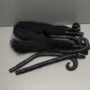 Liliful 2 Pcs Halloween Witch Broom with Ribbons Wizard Accessories Wizard Decor Costume Witch Broomstick for Kids Adults Party Cosplay Decorations, Black