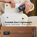 Glocusent 26 LED Book Light, 1200 mAh 90 Hrs Lasting Rechargeable Reading Light, 5 Amber Colors & Stepless Dimming Book Reading Light - Portable Clip on Light for Book Lovers Kids