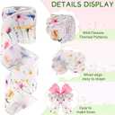 Bolsome 2 Rolls 20 Yards Floral Wired Edge Ribbon Spring Wildflowers Printed Burlap Ribbon for Gift Wrapping Bow Wreath Making for Birthday Wedding Craft Supplies (Pink)