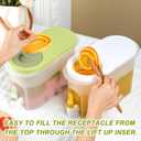 3500ml Drink Dispenser for Fridge, Gallon Water Dispenser, Water Container with Spigot Ice Tea Pitcher for Fridge - Green