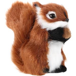 TOYANDONA Squirrels Stuffed Animal, Realistic Squirrel Plush Toys Small Baby Squirrels, Adorable Stuffed Forest Animal Lover,Girls,Boys,Kids,Baby Shower (Brown)