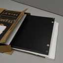 TEAMIX 14.2 inch Monitor Stand Riser, Wood Monitor Riser with Storage for Desk Small Monitor Stand TV/Screen/PC/Laptop Riser Computer Stand Desktop Shelf (Black-14.2 inch)