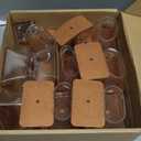 28Pcs Chair Leg Floor Protectors Rectangle for Hardwood Floors Silicone Caps Covers Felt Furniture Pads Clear Chair Sliders, Protect The Floor from Scratches (Fit Perimeter '' to 8'') (X-Large)