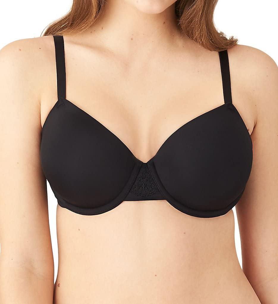 Wacoal Women's Lace Impression Contour Bra (32D, Black)