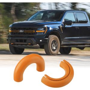Tow Hooks Covers for Ford F150 2004-2026 Bronco Base/Big Bend/Outer Banks 2021-2026 Compatible with Toyota Tundra Accessories 2017-2021 (Dark Orange)