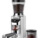 Cusinice Conical Burr Coffee Grinder with 40mm Stainless Steel Burr, 34 Grind Settings & Anti-Static, Electric Espresso Grinder for Home Use Espresso Distribution Tool WDT Grey