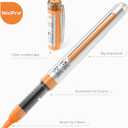 Nicpro 36 Colors Acrylic Paint Markers Brush Tip, Water-Based No-Bleed Paint Markers with Automatic Ink Control, Waterproof Acrylic Paint Pens for DIY Art & Crafts  Rock, Wood, Glass, Ceramic, Fabric (1 Count (Pack of 36))