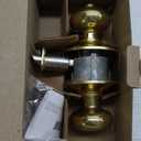Schlage F40 PLY 605 Plymouth Door Knob, Bed & Bath Privacy Lock, Bright Brass