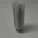 50 Pcs 9oz Dinosaur Cup Dinosaur Ice Cream Cups Plastic Disposable Clear Snack Bowls Dessert Bowls for Hot or Cold Soup Sundae Yogurt Supplies(Green)